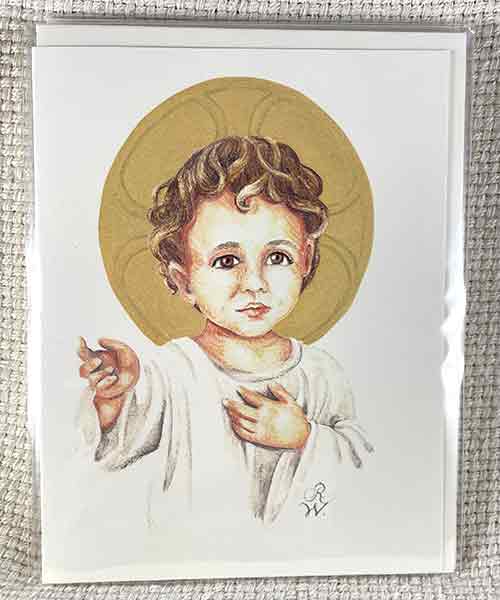 Child Jesus notecard set