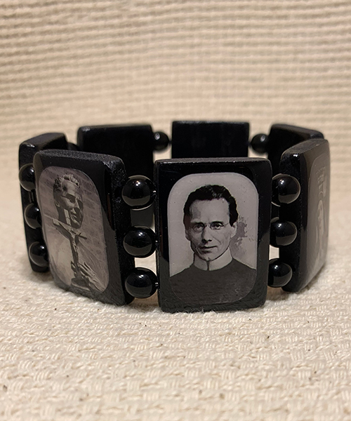 Large Black Wood Bracelet