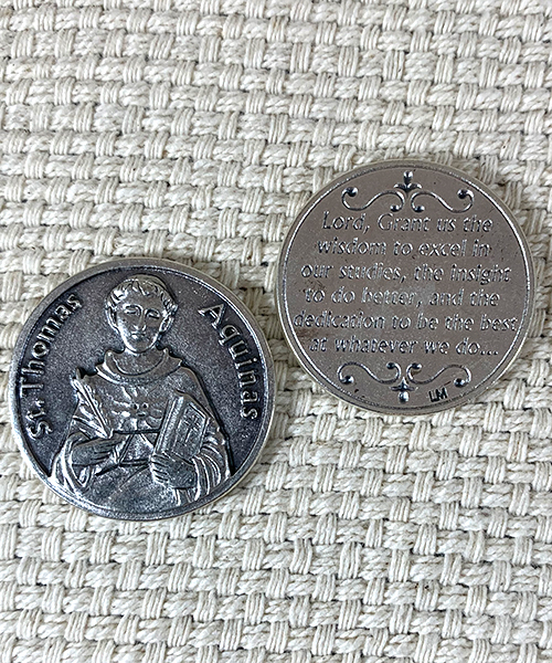 St. Thomas Aquinas prayer token
