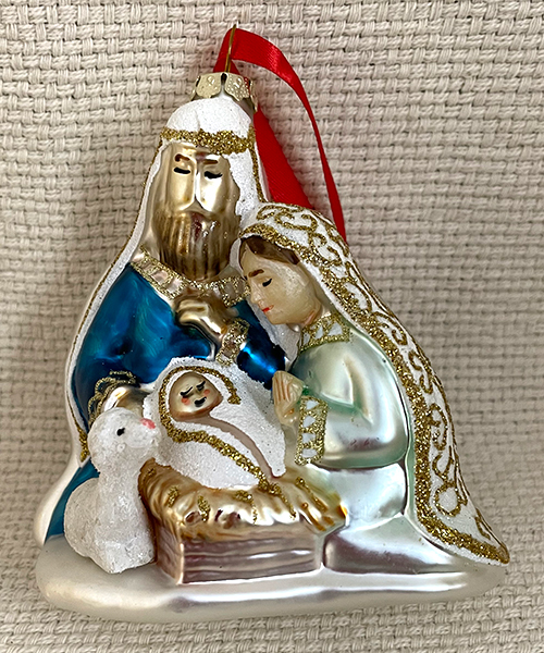 Old World Holy Family ornament
