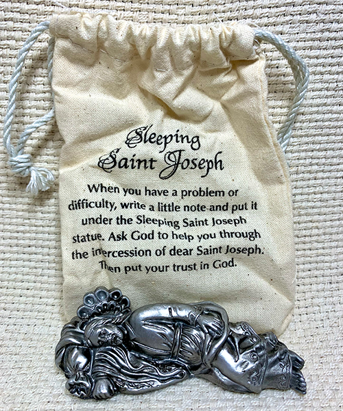 Mini Sleeping St. Joseph Statue & Prayer Bag The National Shrine of Blessed Francis Xavier Seelos