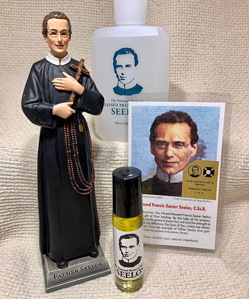 Heaven Sent Large Glass Holy Water Bottle - The National Shrine of Blessed  Francis Xavier Seelos