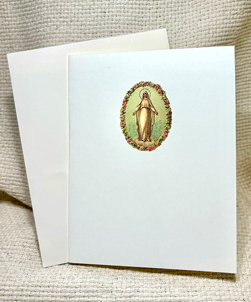 Ave maria note card