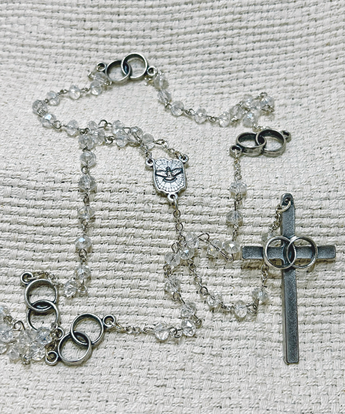 Silver Wedding Rosary