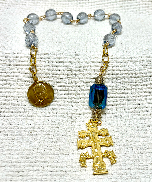 Decade Rosary with Large Caravaca Cross