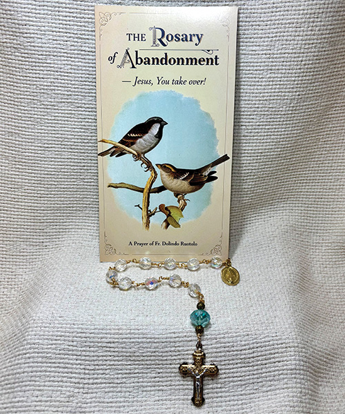 Rosary of abandonment gift set