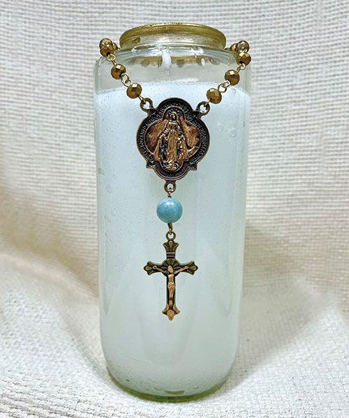 Heaven Sent Mother Mary Prayer Candle