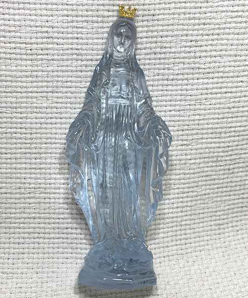 Clear Acrylic Our Lady of Grace Statue