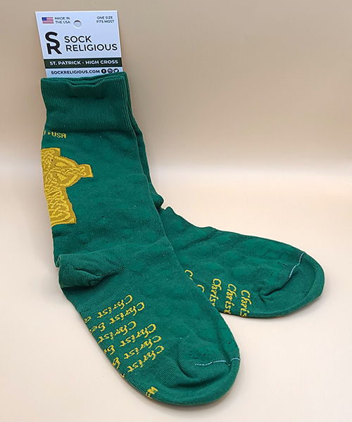 Celtic cross socks