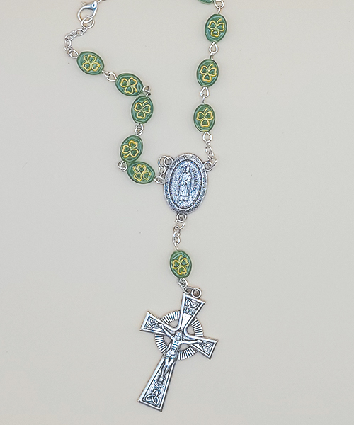 Shamrock auto rosary