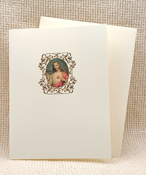 Sacred Heart of Jesus notecard