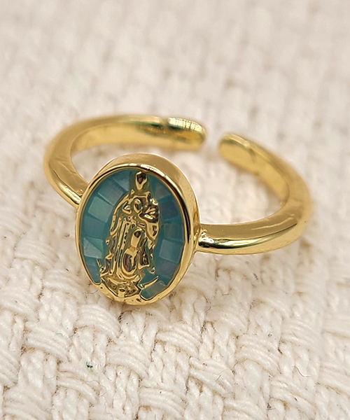 Our Lady of Grace Shell Opal ring
