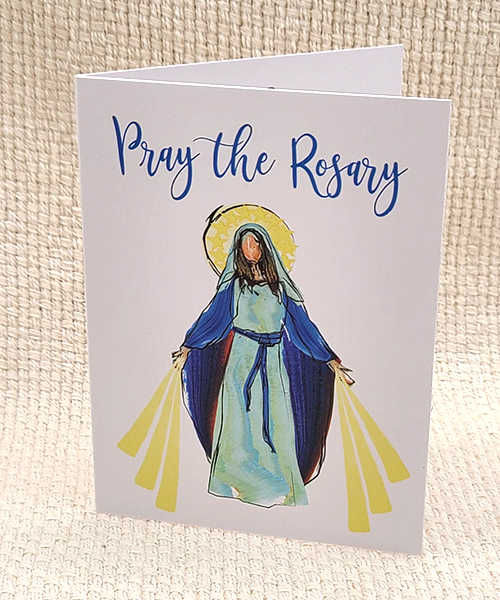 Pray the Rosary card