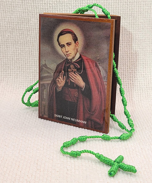 St. John Neumann Rosary Box gift set